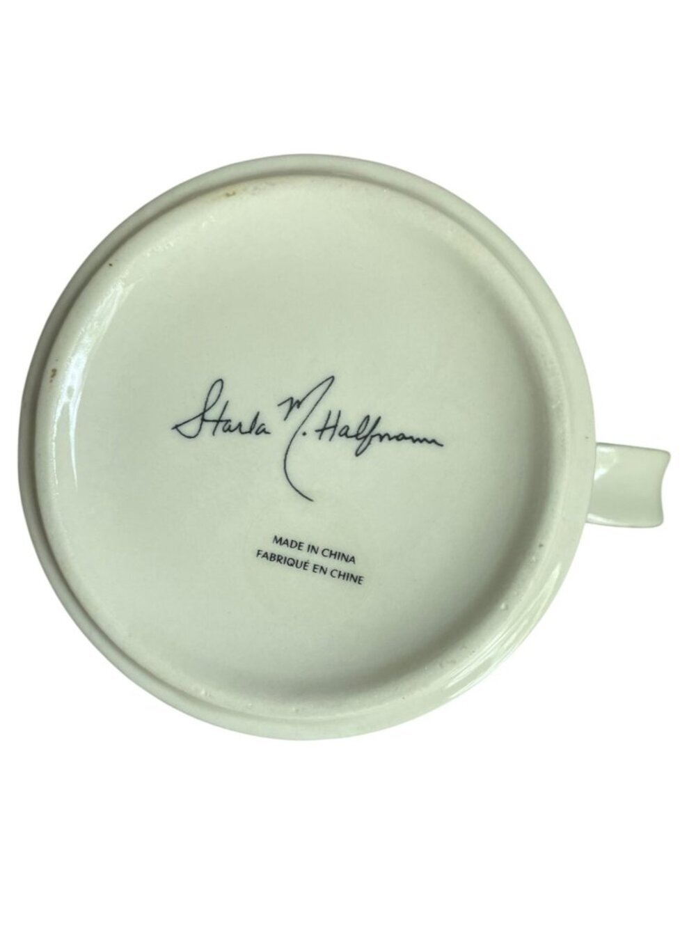 Anthropologie Petal Palette monogram mug floral letter "S" Starla M. Halfmann.  - Picture 2 of 7